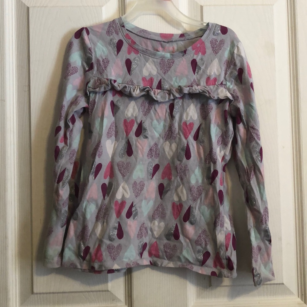 Jumping beans glitter heart top
